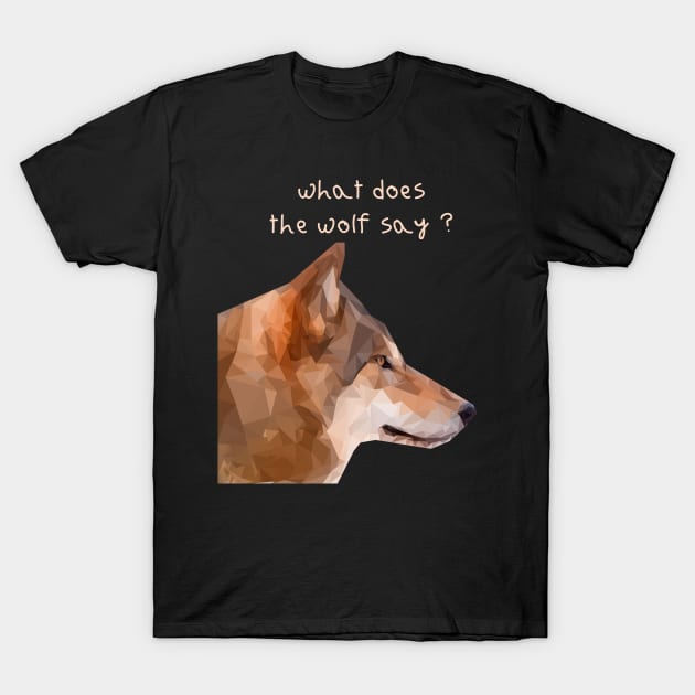 What does the wolf say ? T-Shirt by Ibrahim241